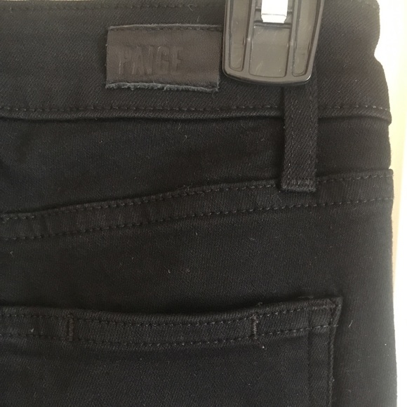 *PAIGE* Skinny Jeans  - Black Shadow Deconstructed - Picture 6 of 7